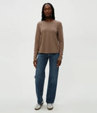 Clarissa Long Sleeve Top - Cobblestone by Michael Stars — view 4