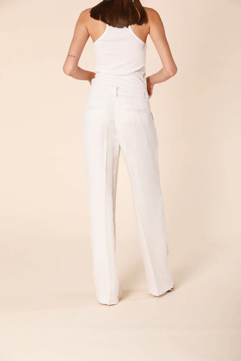 Straight Chino Pants - Linen Stucco by Masons — view 4