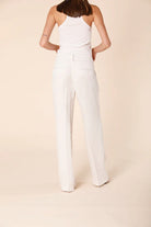 Straight Chino Pants - Linen Stucco by Masons — view 4