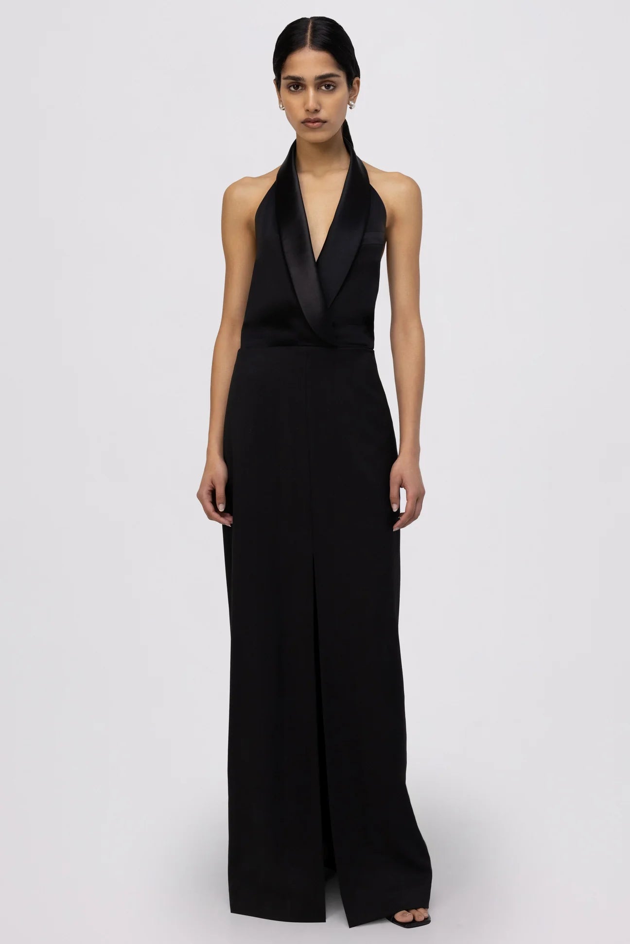 Janice Tuxedo Gown - Black by Jonathan Simkhai | 25 South Boutiques
