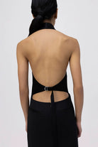 Janice Tuxedo Gown - Black by Jonathan Simkhai — view 4