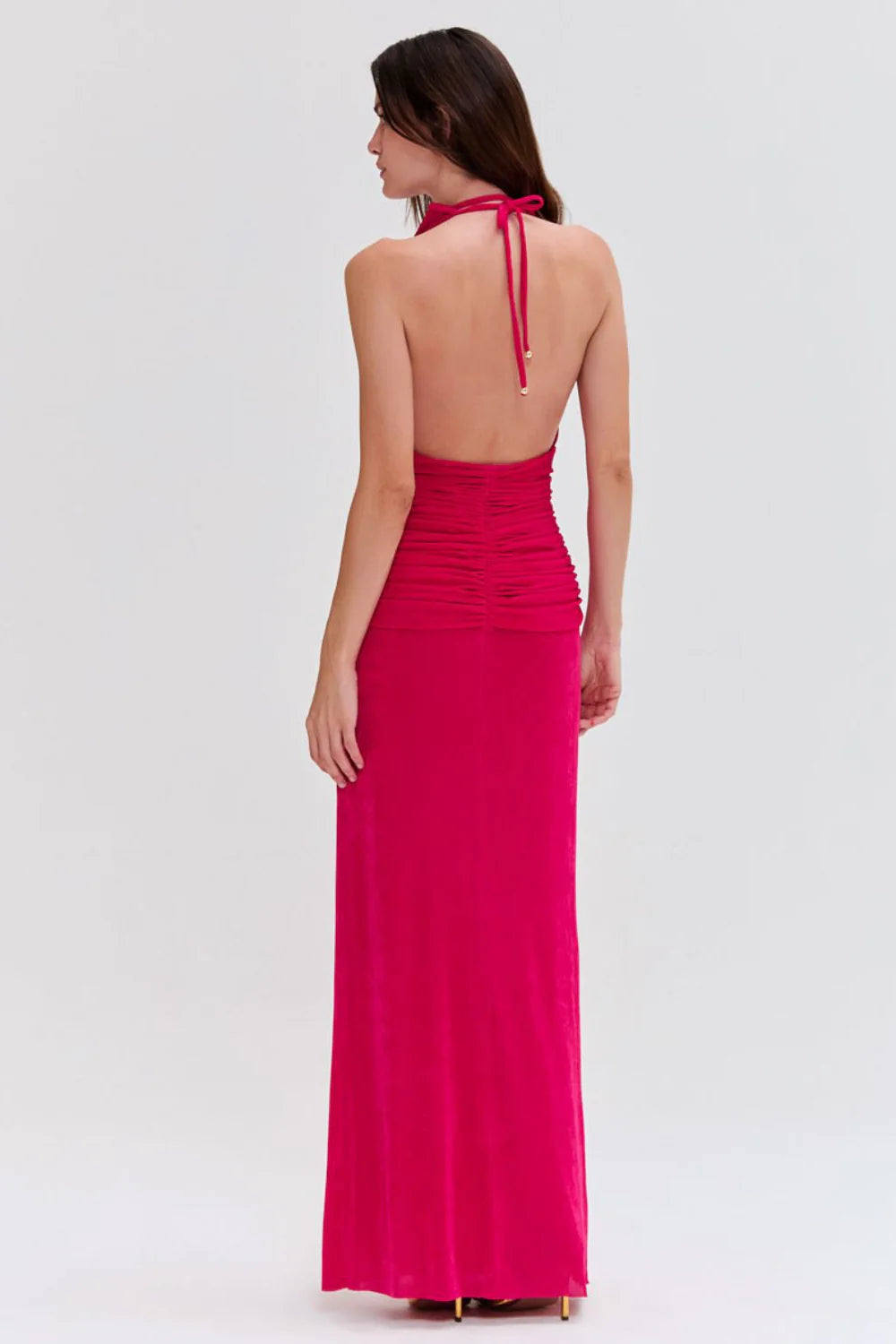 Radiant Jersey Halterneck - Pink by PatBo — view 3