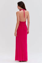 Radiant Jersey Halterneck - Pink by PatBo — view 3