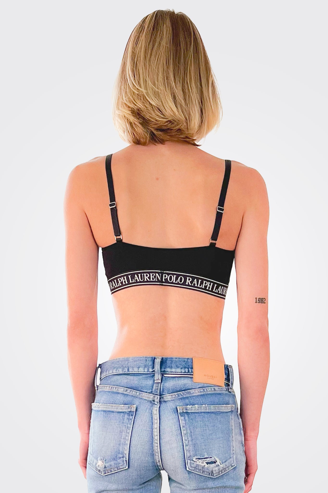 Logo Bralette - Onyx by Polo Ralph Lauren — alternate view