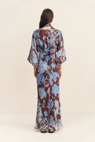 Olson Plunge Balloon Sleeve Maxi Dress - Arcadian Floral by Shona Joy — view 3