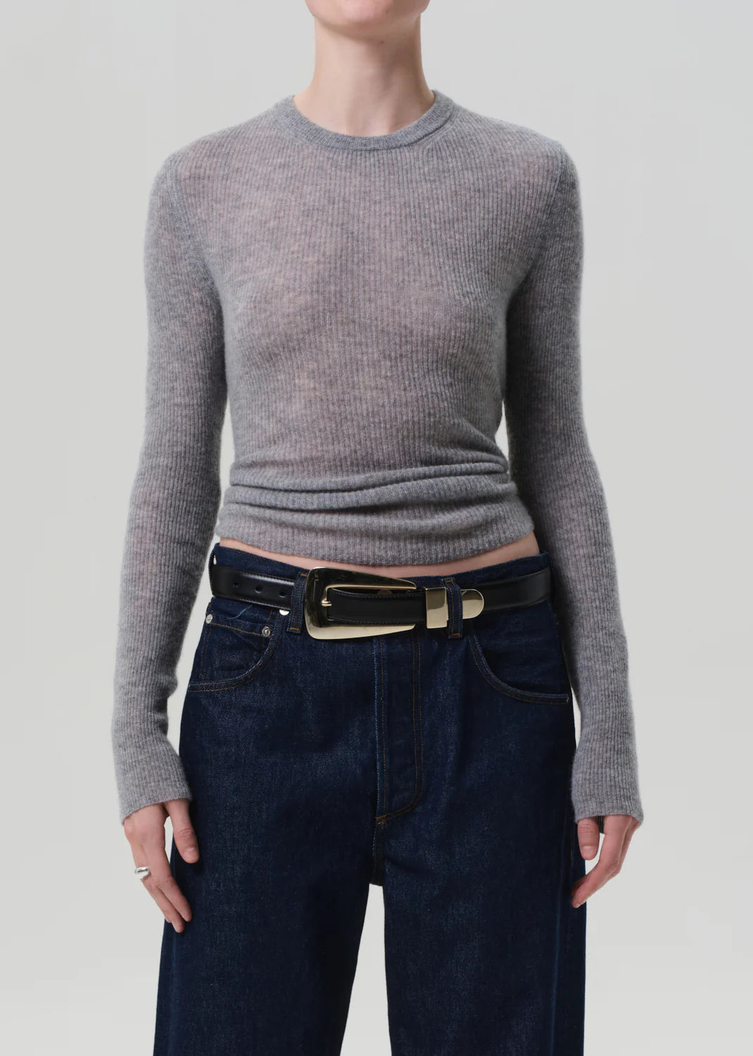 Alessia Crewneck Sweater - Dark Heather Grey by Citizens of Humanity | 25 South Boutiques