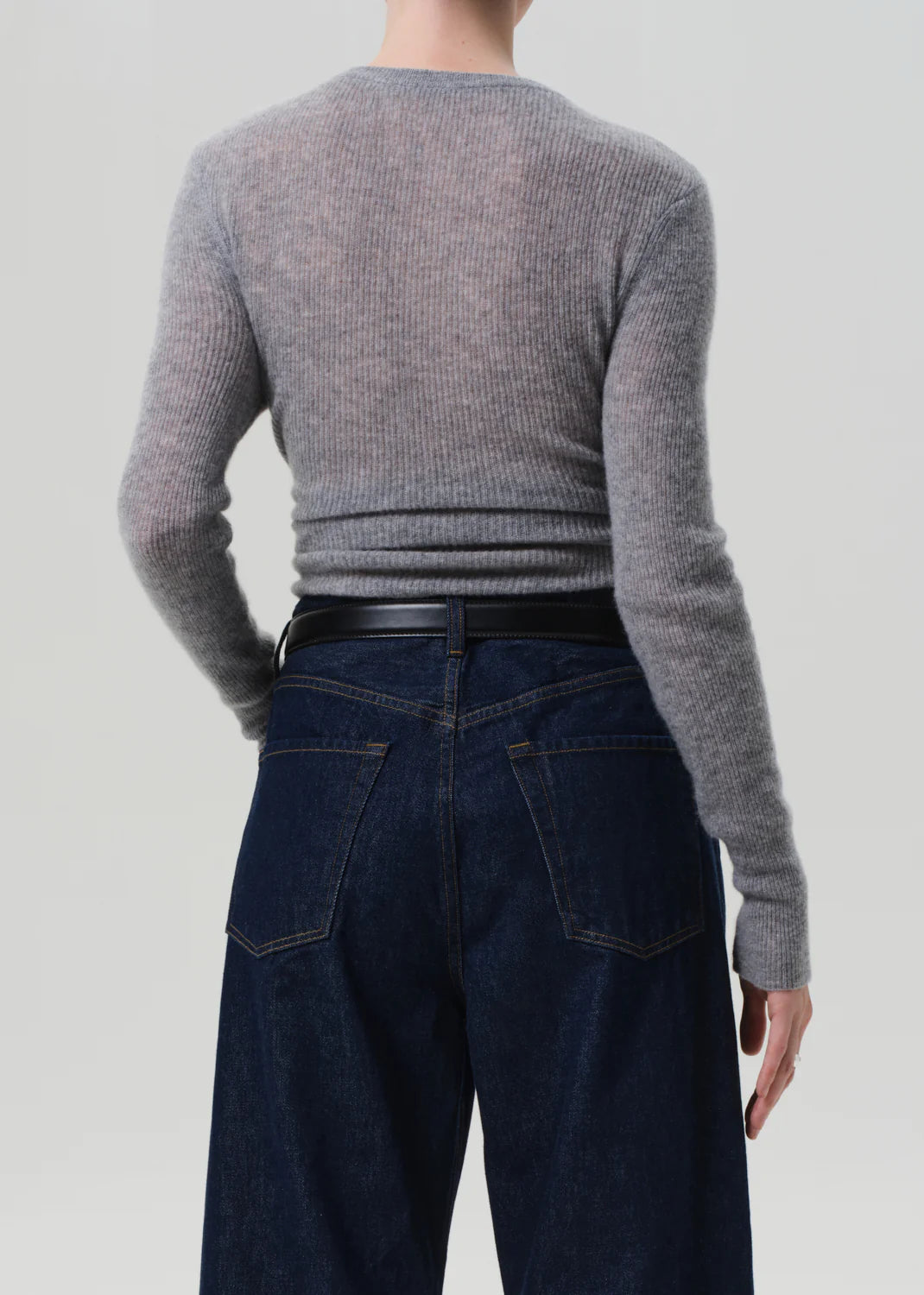 Alessia Crewneck Sweater - Dark Heather Grey by Citizens of Humanity — view 3