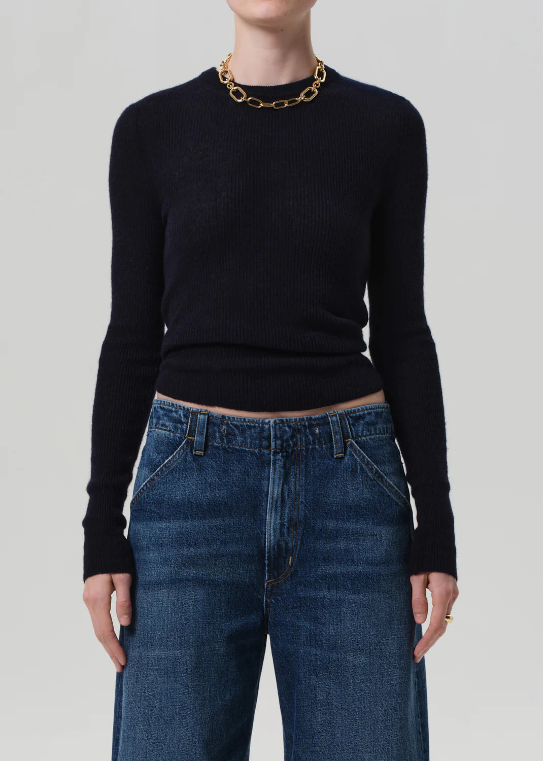Alessia Crewneck Sweater - Navy by Citizens of Humanity | 25 South Boutiques