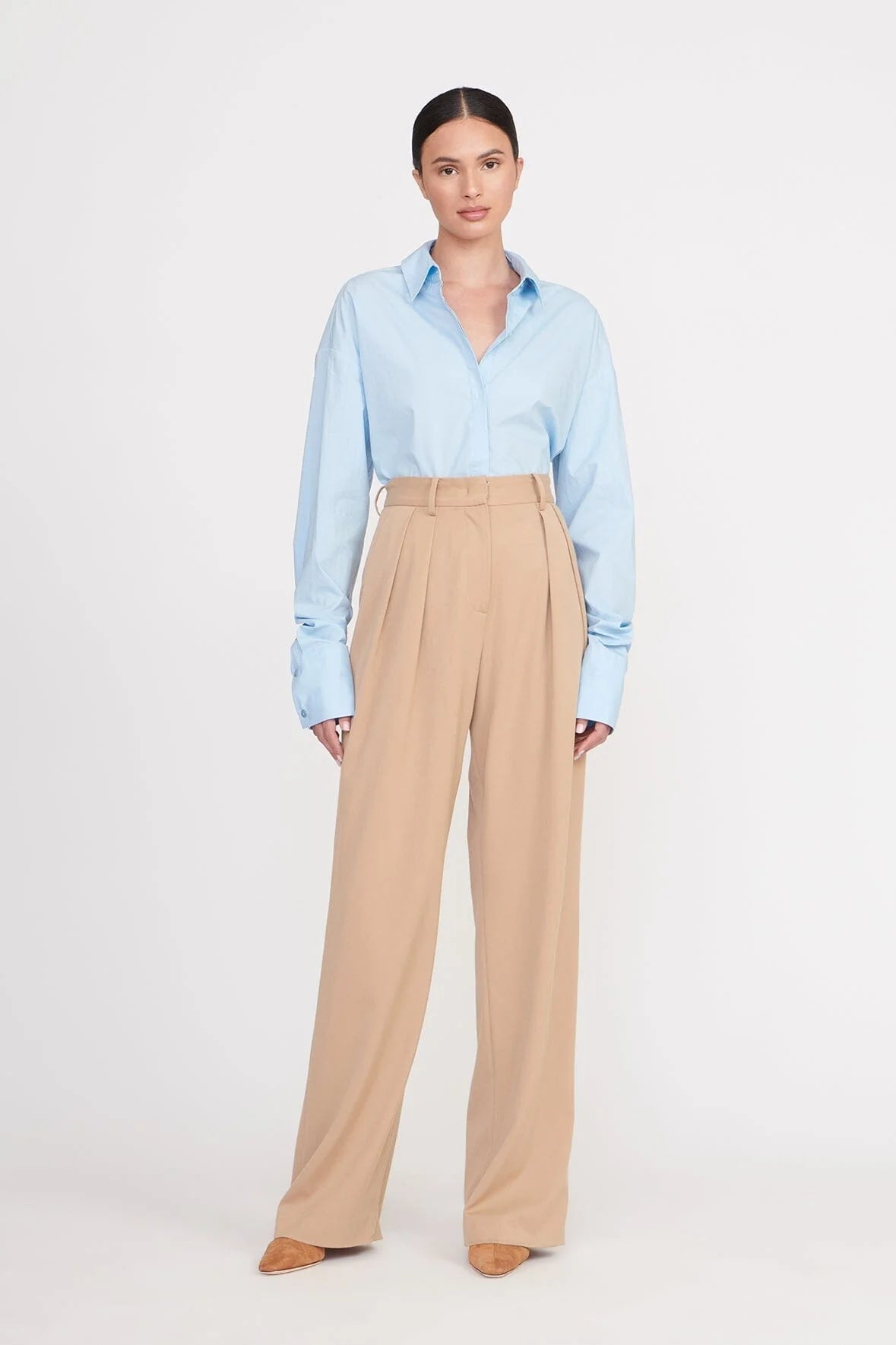 Colton Shirt - French Blue by STAUD — view 6