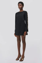 Joisian Dress - Black by Jonathan Simkhai — view 3