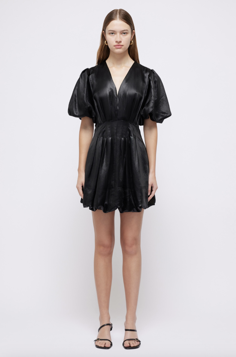 Luisa Bubble Mini Dress - Black by Jonathan Simkhai | 25 South Boutiques