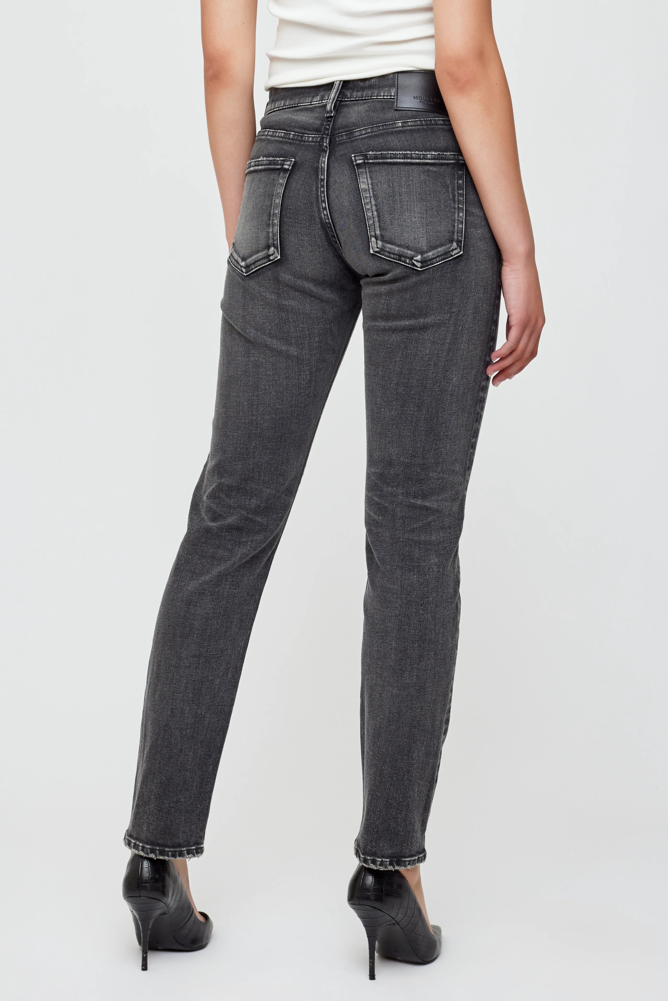 Fairfield Slim Straight - Black by Moussy — view 3