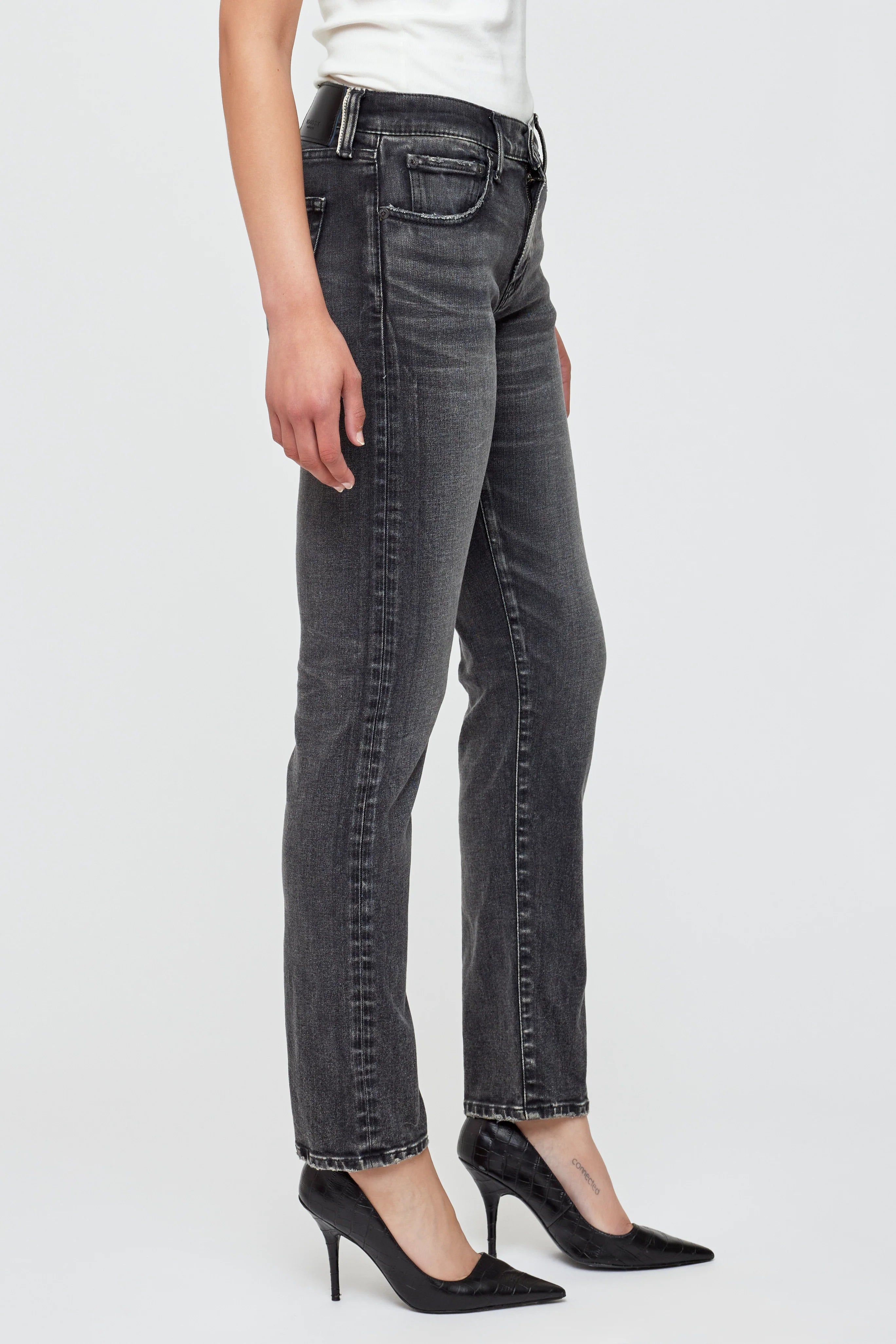Fairfield Slim Straight - Black by Moussy — alternate view