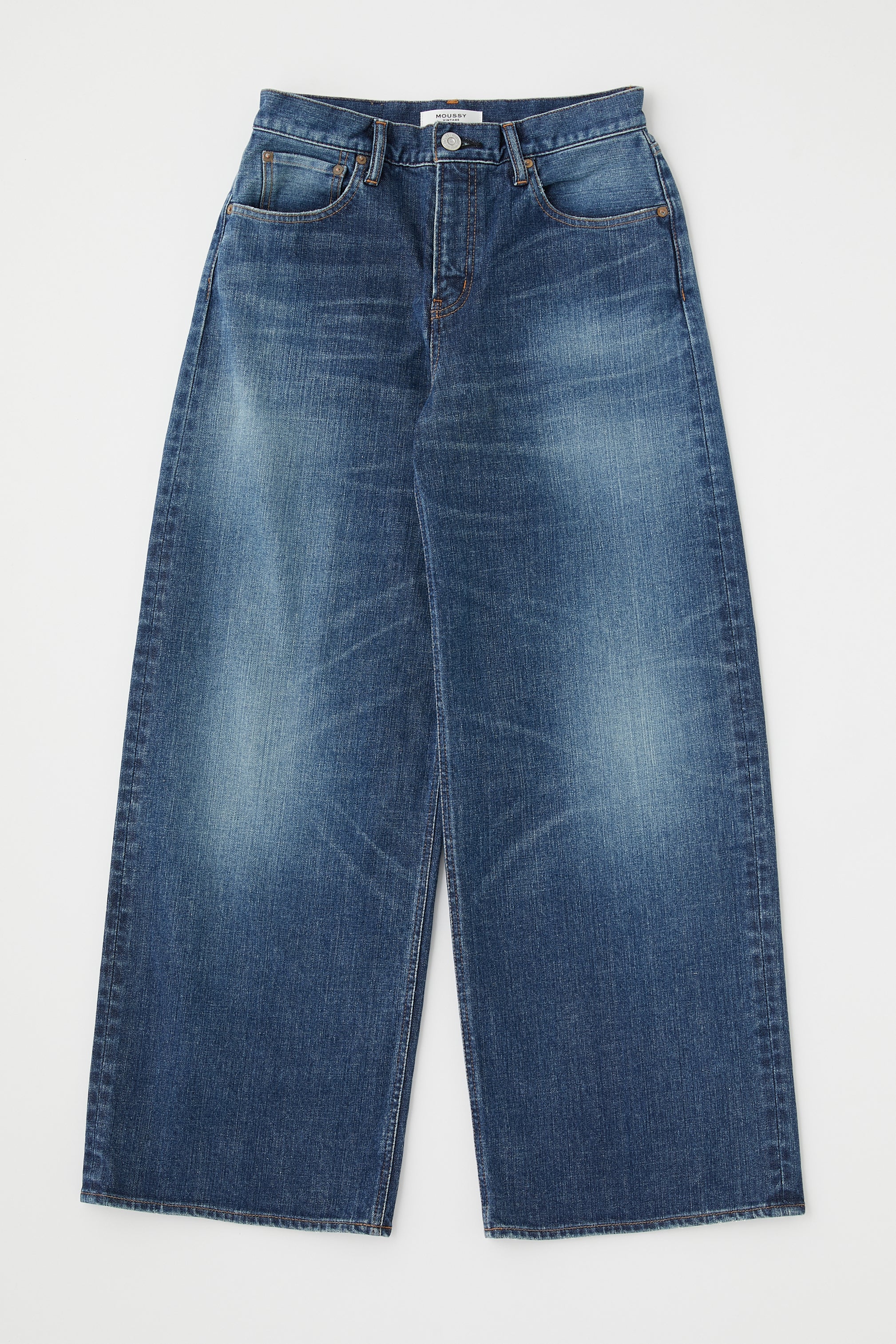 Andalusia Super Wide Pants - Blue by Moussy — view 5