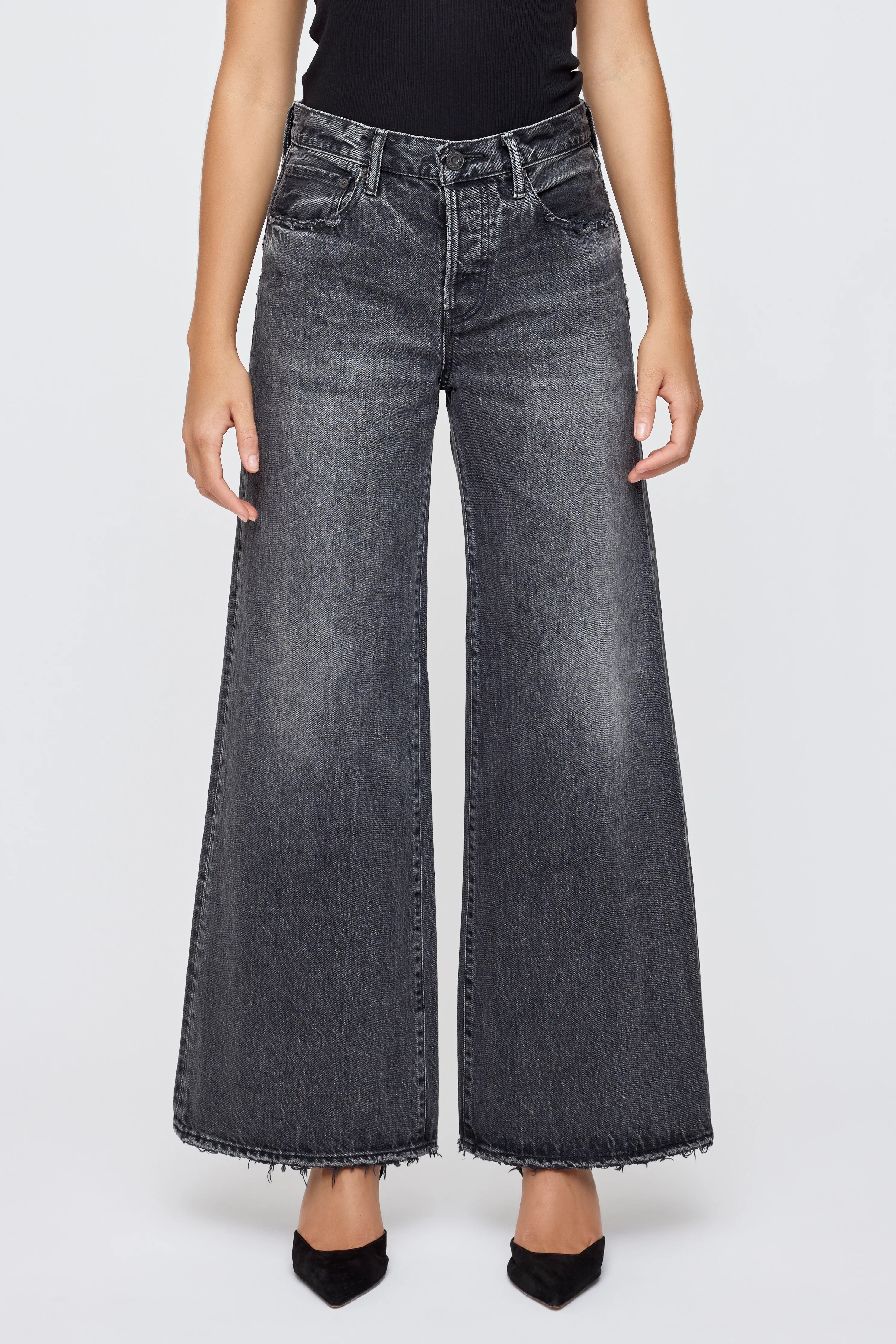 Bowden Straight Baggy - Light Black by Moussy | 25 South Boutiques