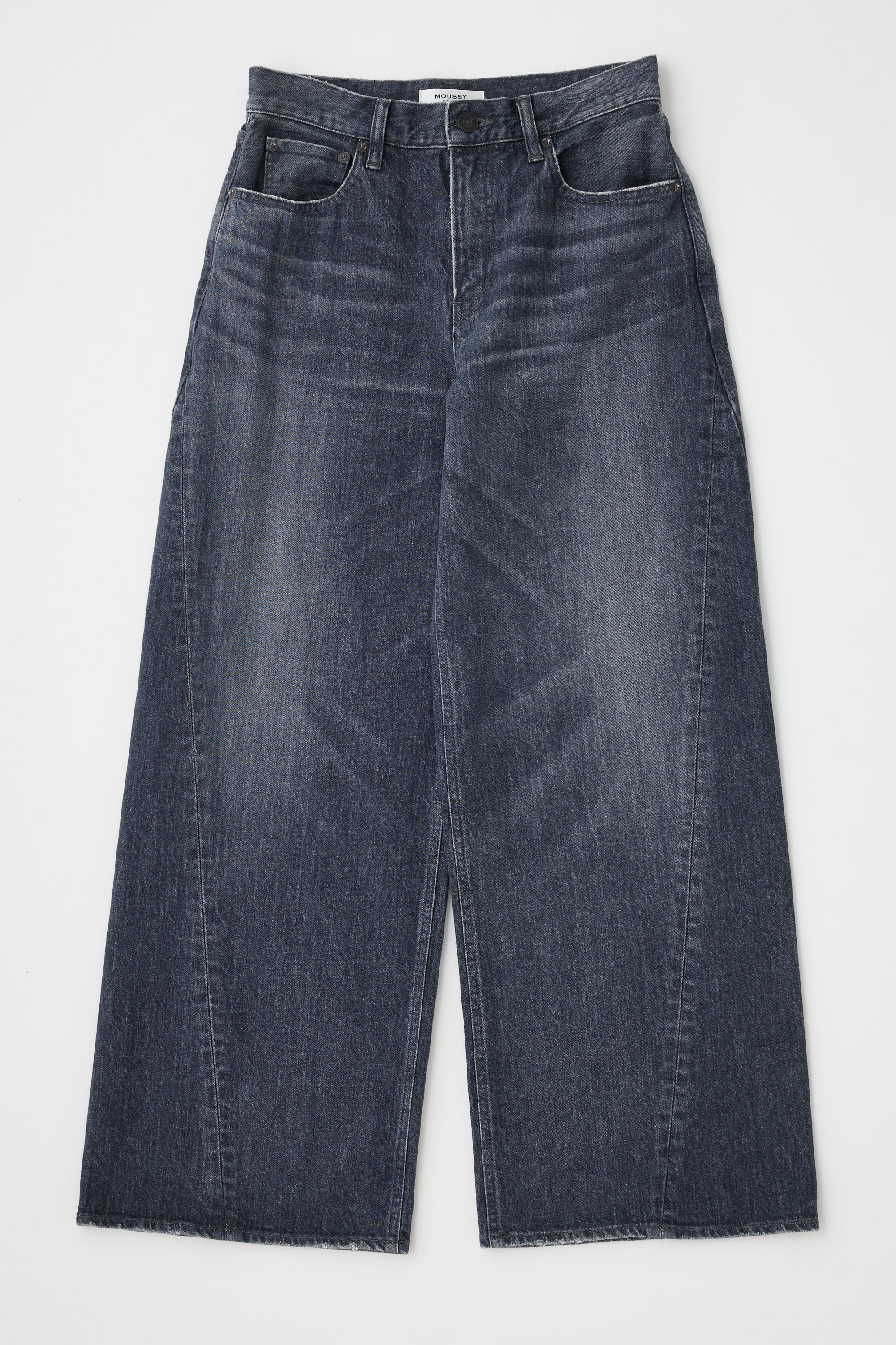 Pollard Twisted Wide Pants - Light Black by Moussy — view 4