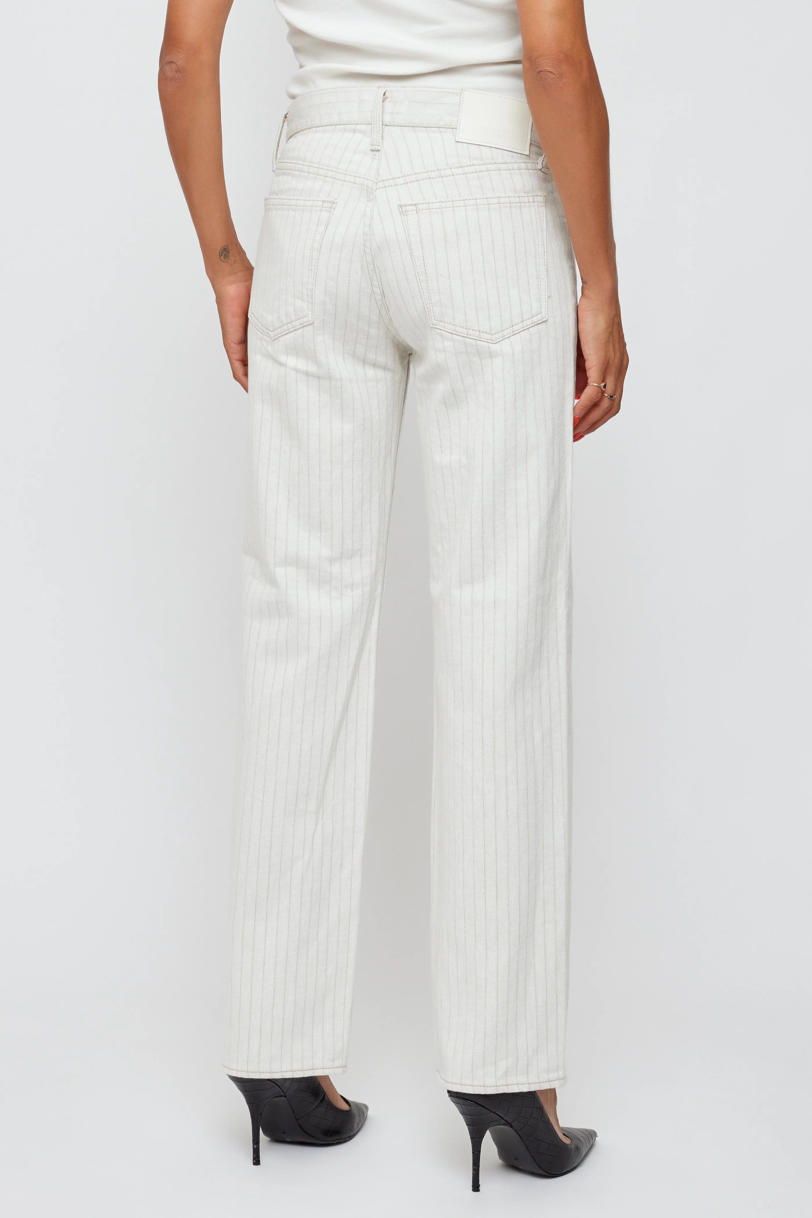 Elmora Low Rise Straight - Mix White by Moussy — view 3