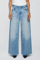 Lowell Super Wide Pants - Light Blue by Moussy | 25 South Boutiques