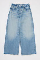 Lowell Super Wide Pants - Light Blue by Moussy — view 4