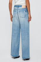 Lowell Super Wide Pants - Light Blue by Moussy — view 3