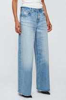 Lowell Super Wide Pants - Light Blue by Moussy — alternate view