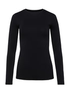 Tess Long Sleeve Tee - Black by L'agence — view 4