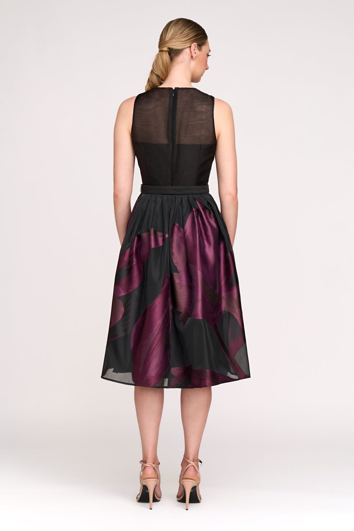 Ellis Midi Dress - Black Fig by Kay Unger — alternate view