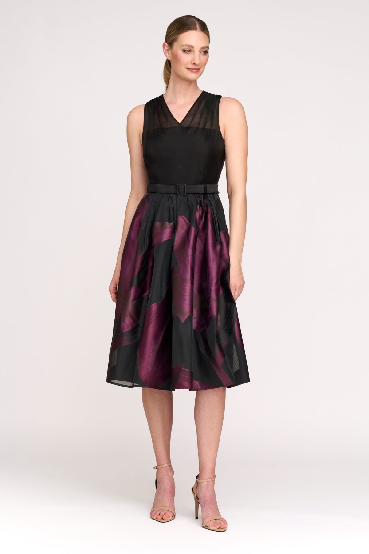Ellis Midi Dress - Black Fig by Kay Unger | 25 South Boutiques
