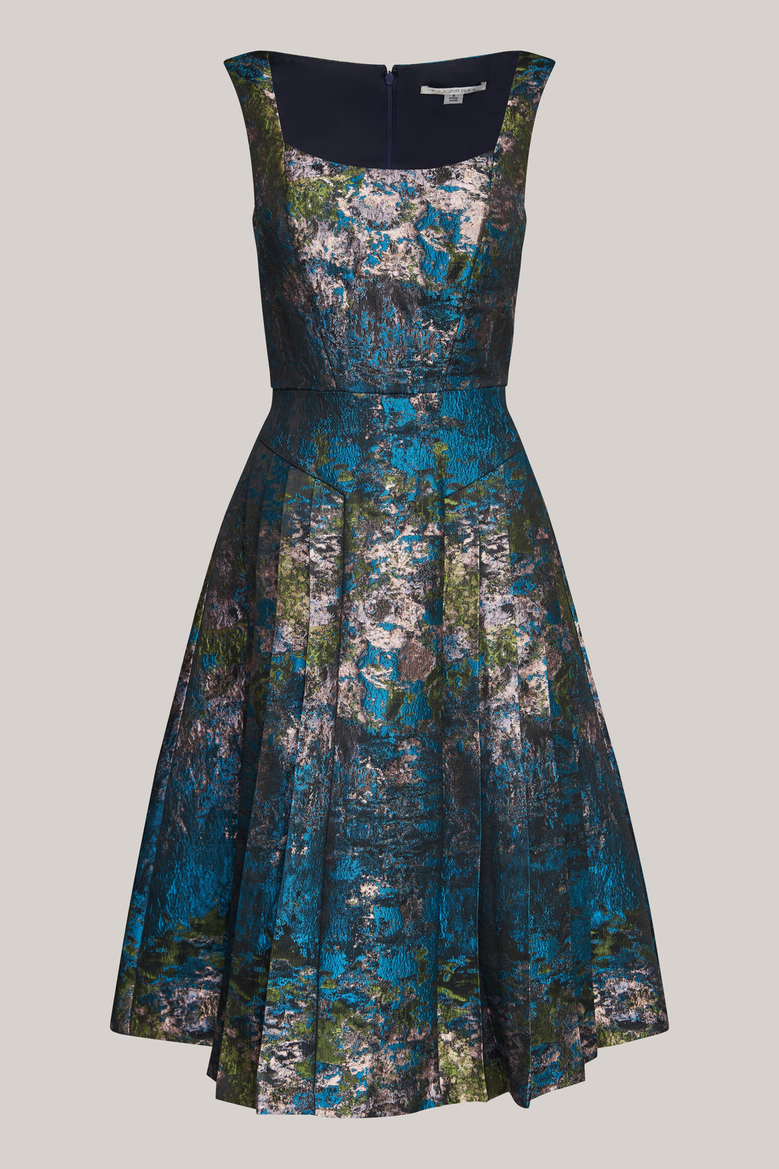 June Midi Dress - Blue Sea by Kay Unger — view 5