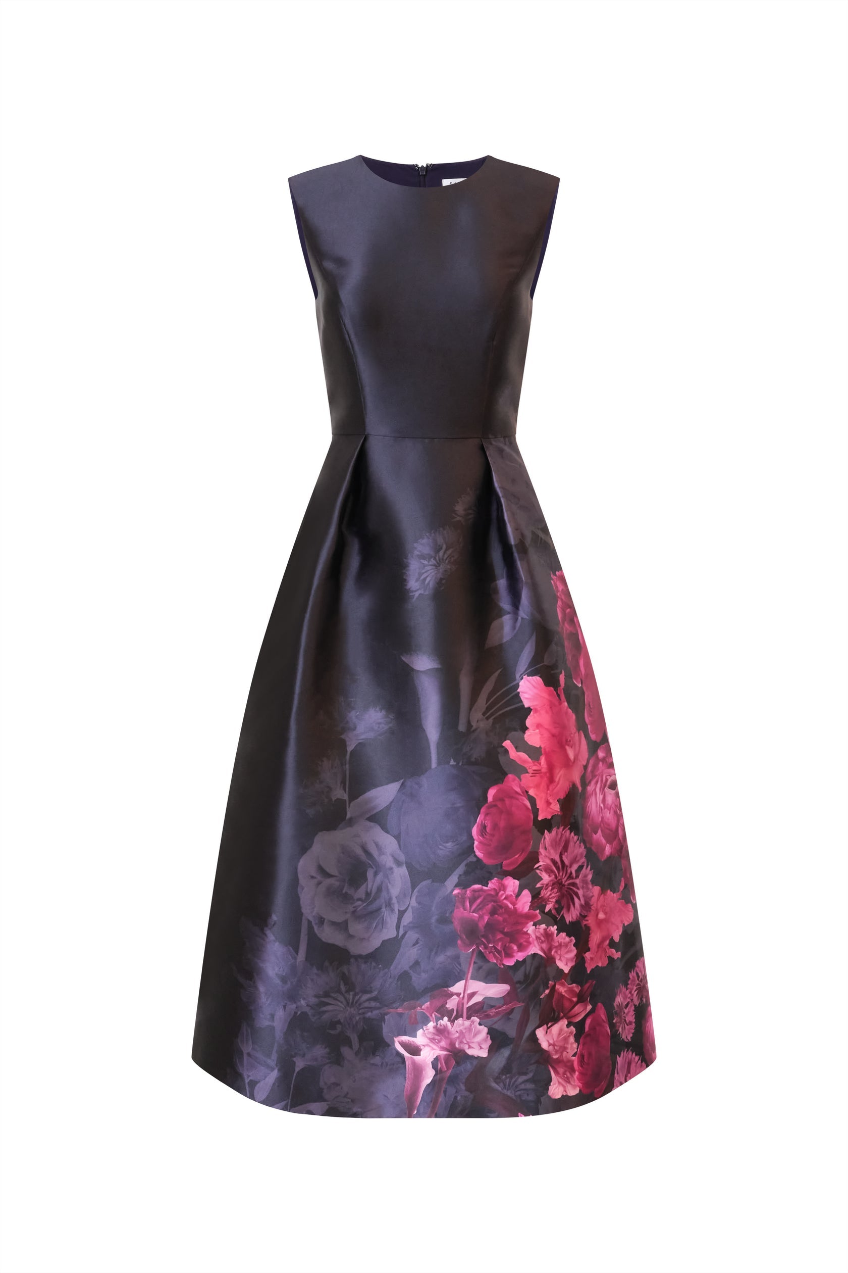 Landon Tea Length Dress - Dark Twilight by Kay Unger — view 5
