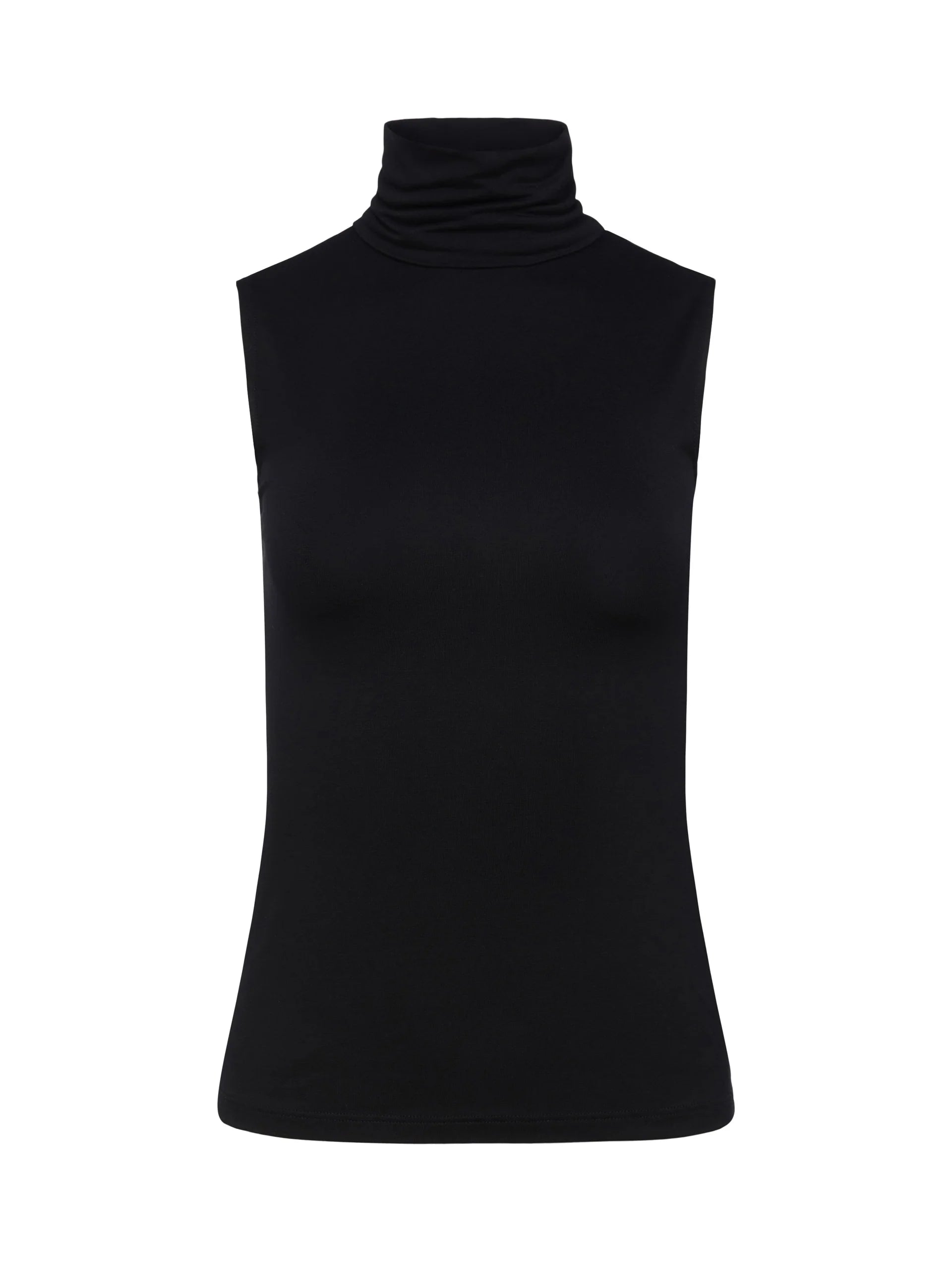 Ceci Sleeveless Turtleneck - Black by L'agence — view 4