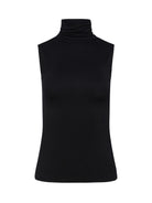 Ceci Sleeveless Turtleneck - Black by L'agence — view 4