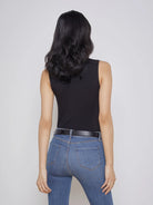 Ceci Sleeveless Turtleneck - Black by L'agence — view 3