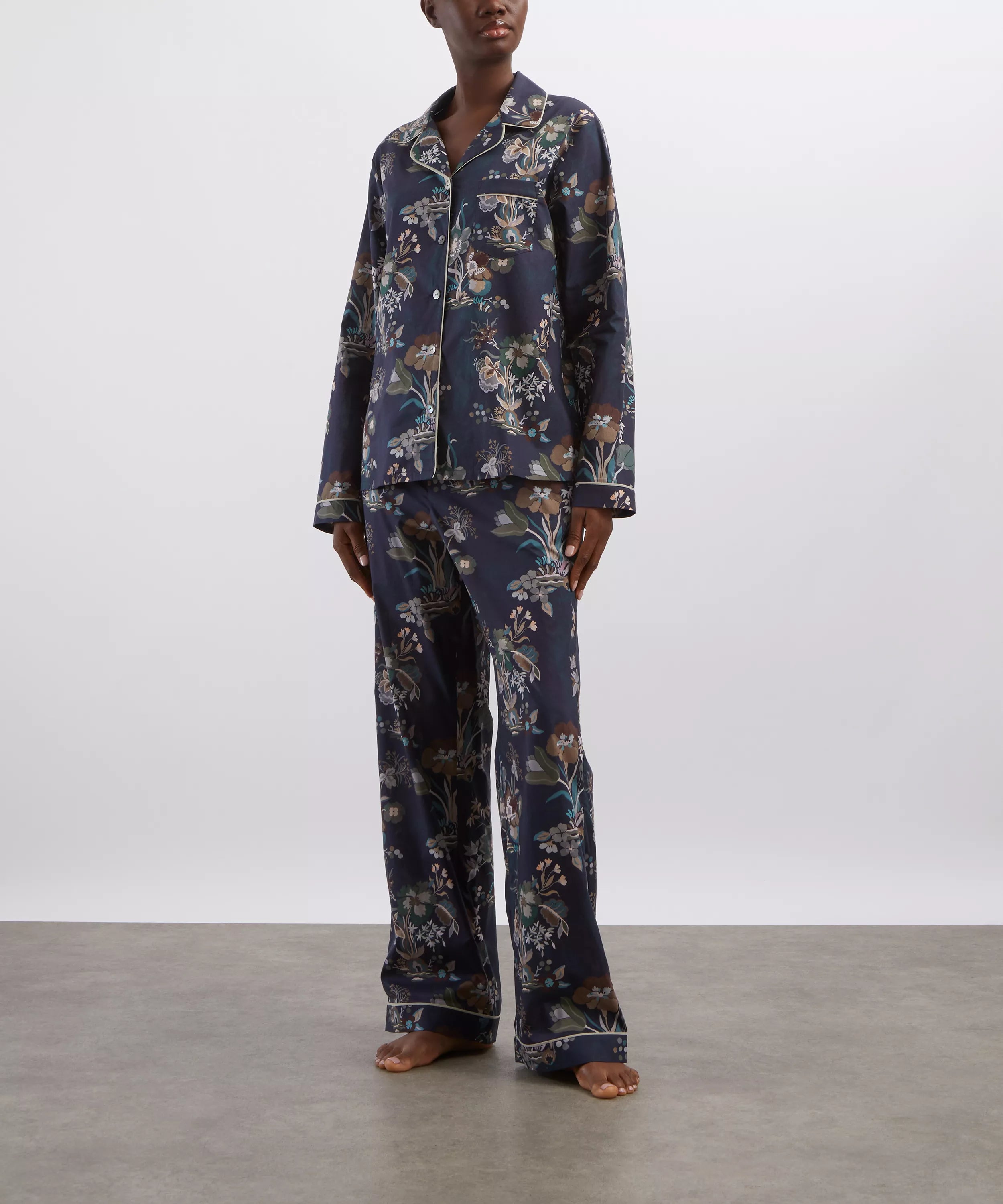 Liberty London Long Relaxed Pyjama Set - Kanazawa Lake, view 2