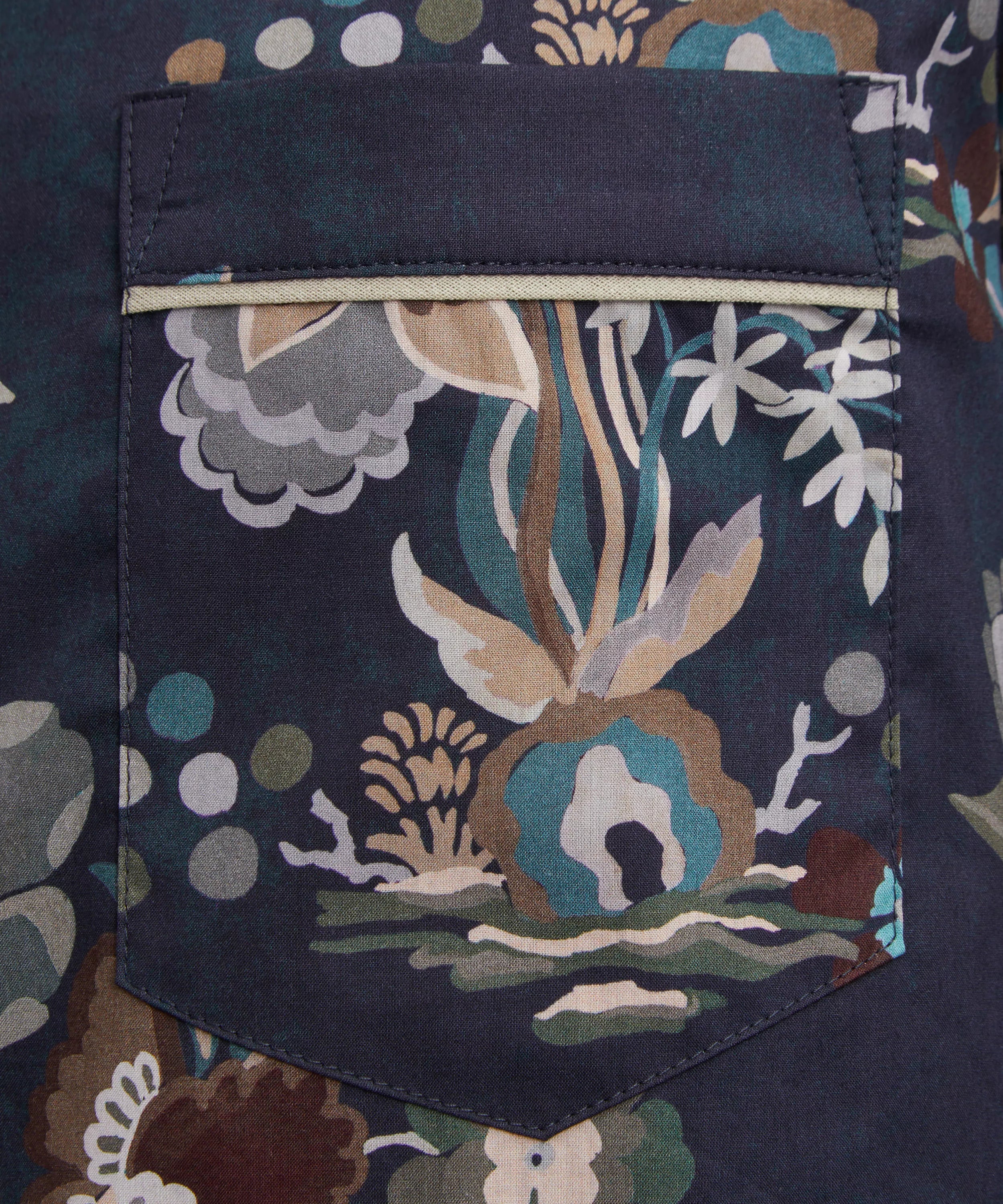 Liberty London Long Relaxed Pyjama Set - Kanazawa Lake, view 5