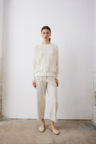 Perkins Neck Sweater - Off White by Sita Murt — view 3