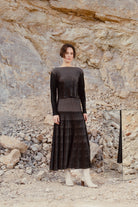 Striped Vertically Sweater - Black by Sita Murt — view 4