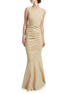 Hisato Gathered Mermaid Gown - Gilded Desert by Chiara Boni | 25 South Boutiques