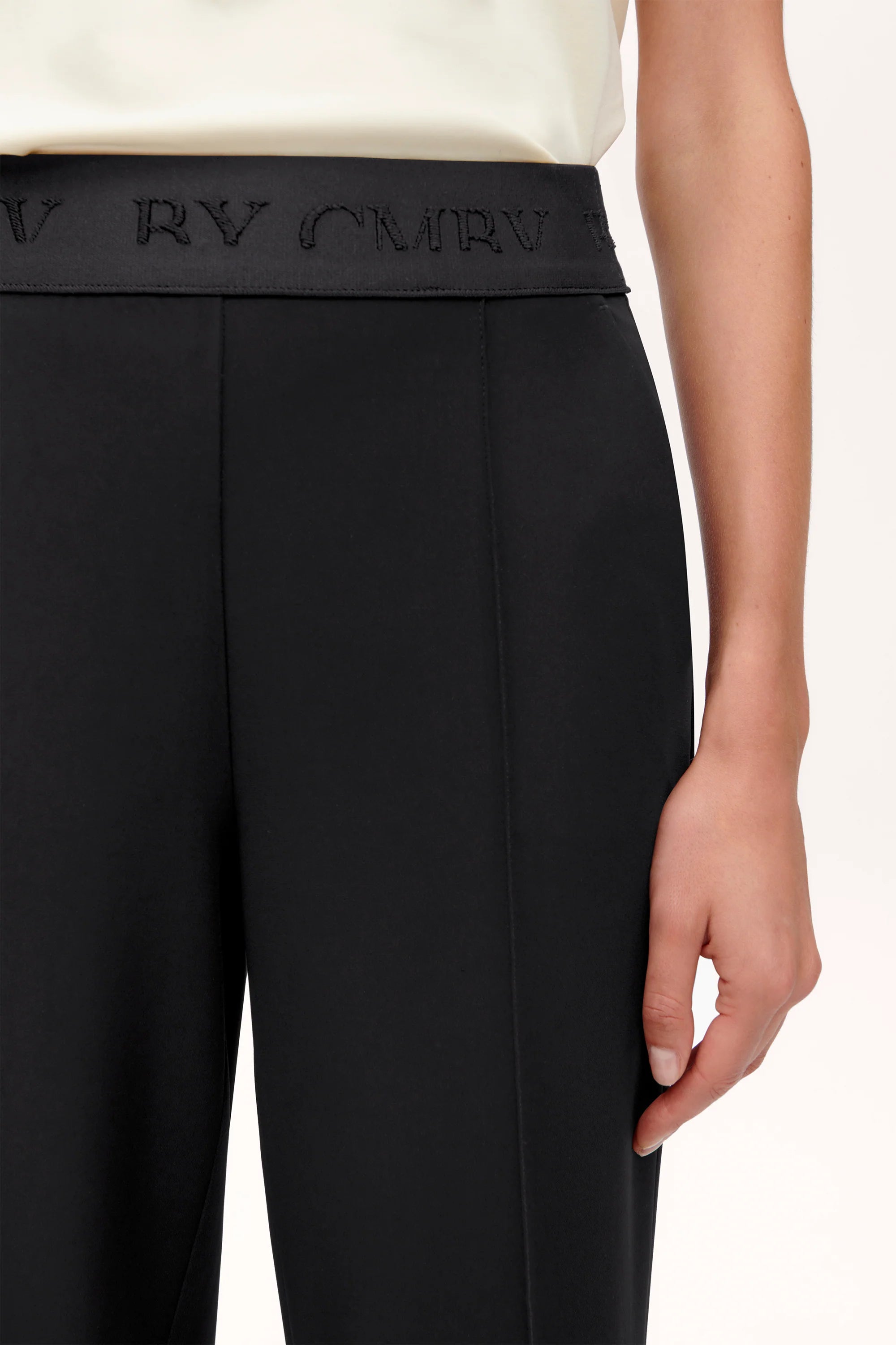 Cameron Wide Leg Pant - Black by Cambio — view 4