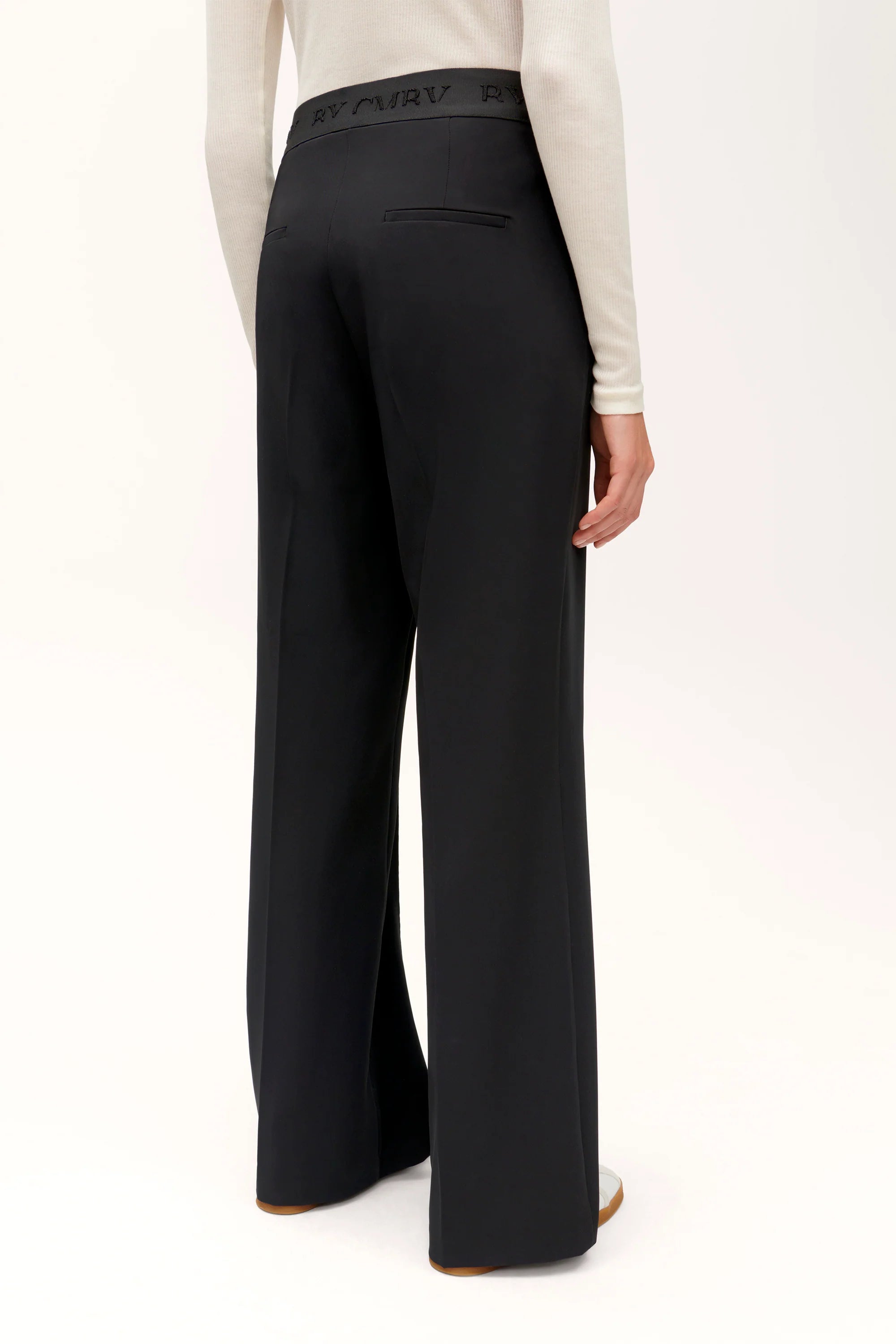 Ava Wide Leg Pants - Black by Cambio — view 3