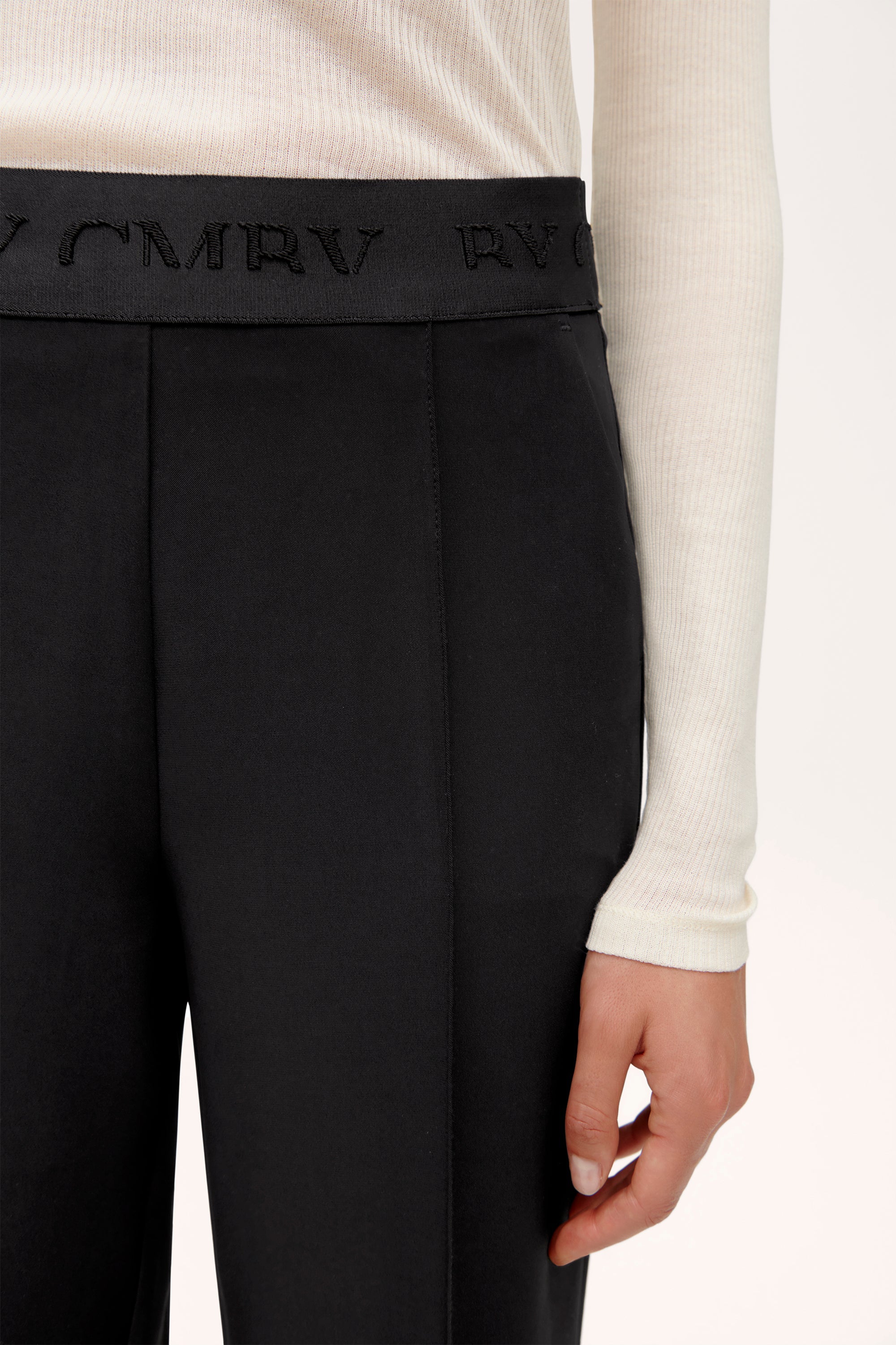Ava Wide Leg Pants - Black by Cambio — view 4