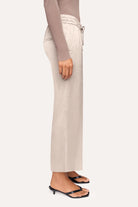 Clara Wide Leg Cropped Trousers - Iron Grey by Cambio — view 3