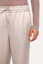 Clara Wide Leg Cropped Trousers - Iron Grey by Cambio — view 4