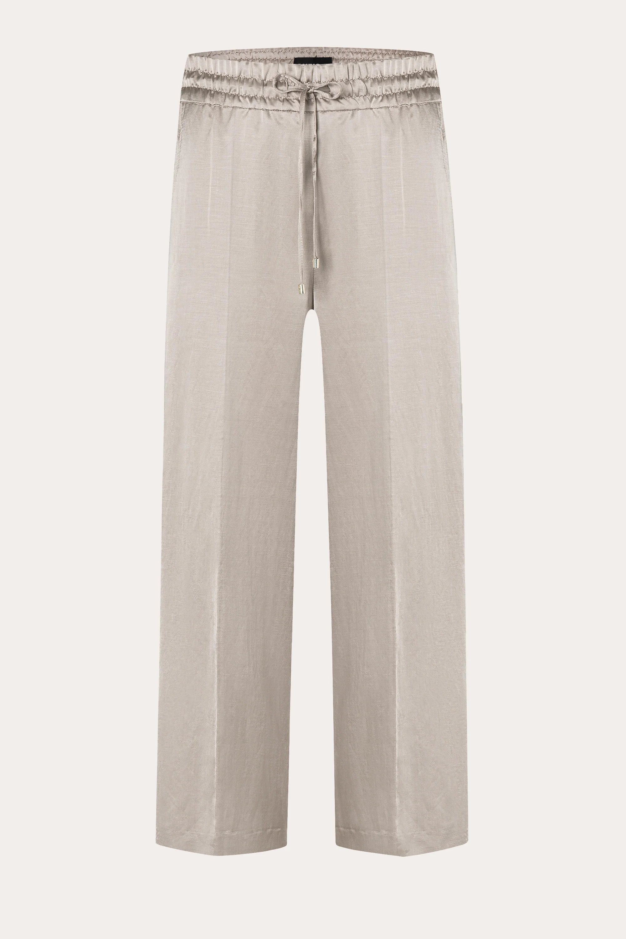 Clara Wide Leg Cropped Trousers - Iron Grey by Cambio — view 5