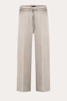 Clara Wide Leg Cropped Trousers - Iron Grey by Cambio — view 5