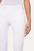 Jordi Seam Cropped Joggpants - Off White by Cambio — view 4