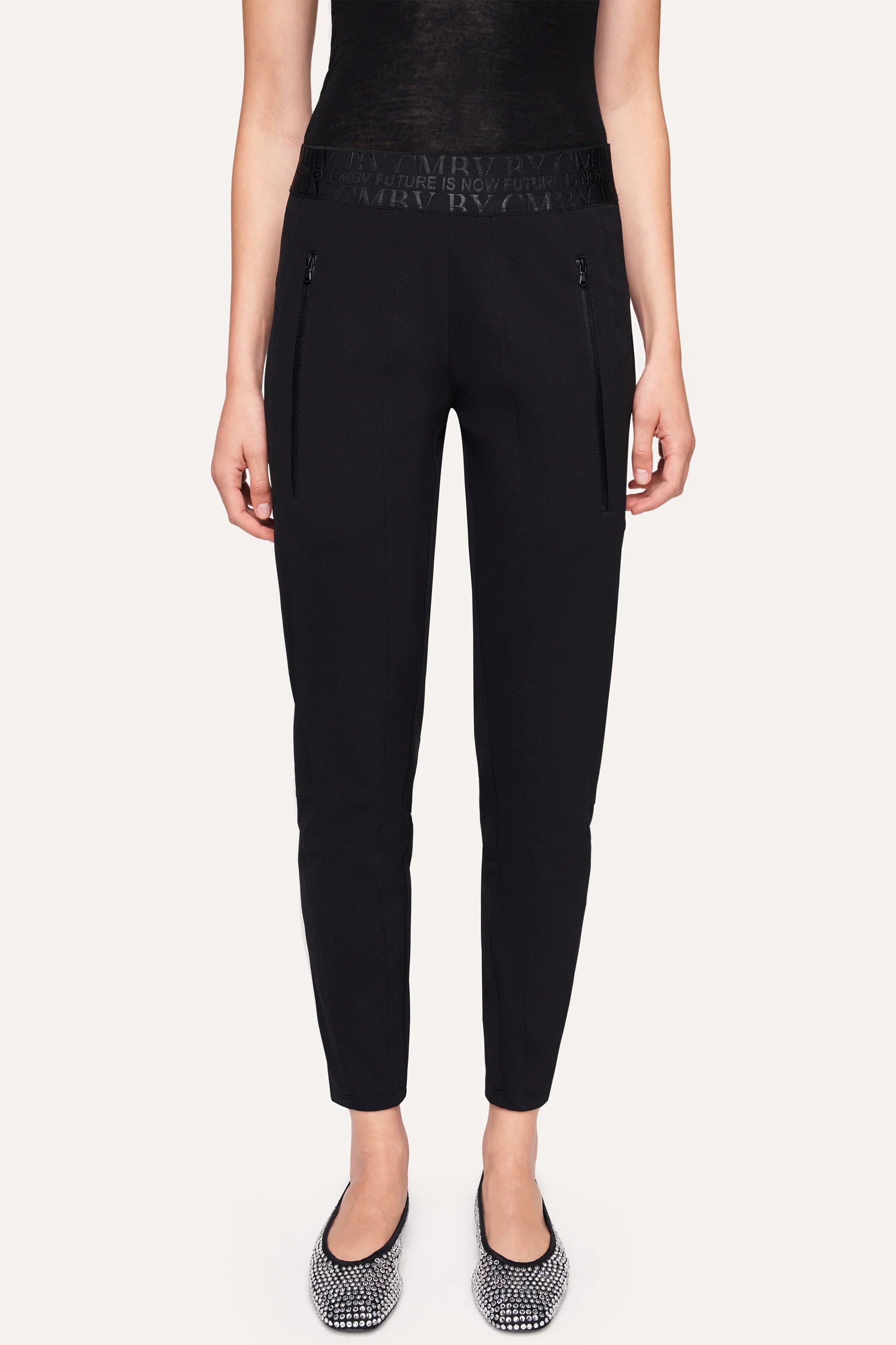 Jordi Seam Cropped Joggpants - Black by Cambio | 25 South Boutiques