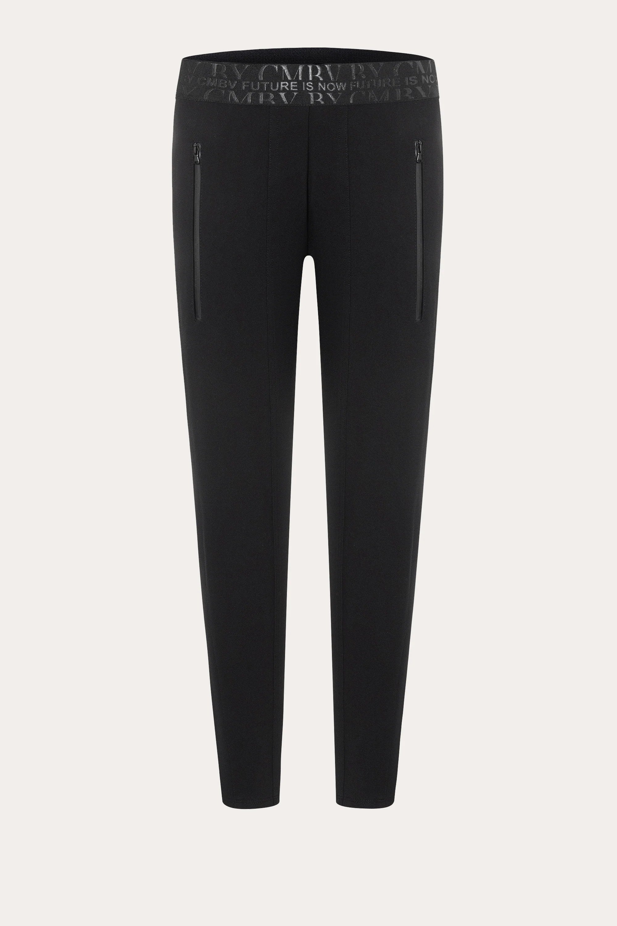 Jordi Seam Cropped Joggpants - Black by Cambio — view 6