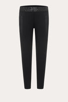 Jordi Seam Cropped Joggpants - Black by Cambio — view 6