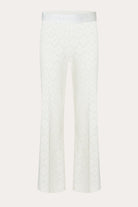 Faith Hose Flared Crop - Raw White by Cambio — view 4
